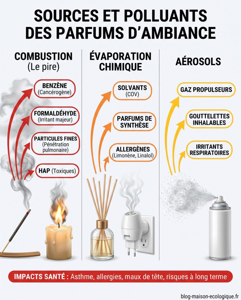 Sources et polluants des parfums d'ambiance