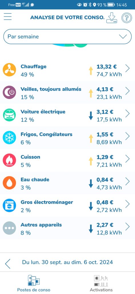 Capture de l’application ecojoko 